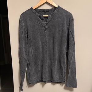 Robert Barakett Gray Long Sleeve Tee